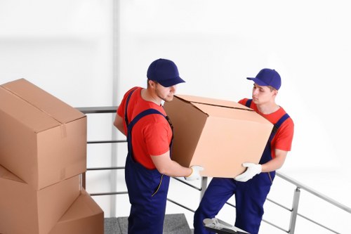 Office storage setup in an Eltham workspace
